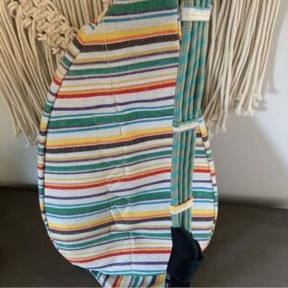KAVU Interwoven Prism Stripe Rope Sling Bag - Picture 6 of 16